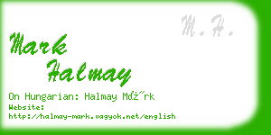 mark halmay business card